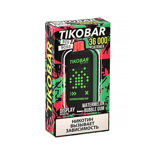ЭС TIKOBAR BOSS 36000 – Watermelon Bubble Gum (Арбузная жвачка)