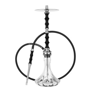 Шахта Japona Hookah - Sensei (Black) Серебро 62см (шахта шланг мундштук уплотнители)