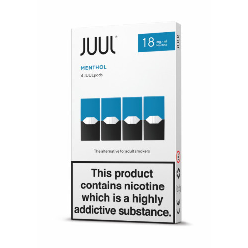 Картридж Juul Labs x4 JUUL 18мг, 0,7мл (Bold Menthol) (цена за 4 шт.)