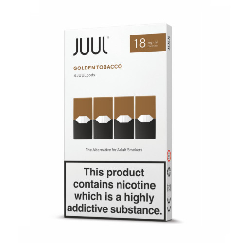 Распродажа Картридж Juul Labs x4 JUUL 18мг, 0,7мл (Golden Tobacco) (цена за 4 шт.)