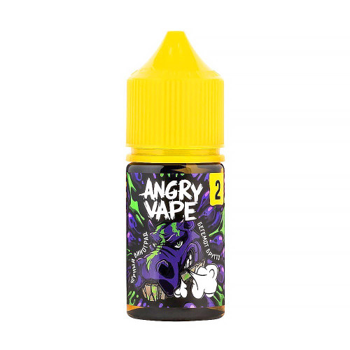 Жидкость Angry Vape Ultra - Бегемот Брутто (Черный виноград) 30мл 20мг