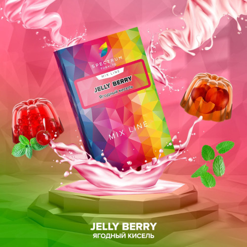 Табак Spectrum Mix Line 25г – Jelly Berry (Ягодный кисель Персик Смородина Мята)