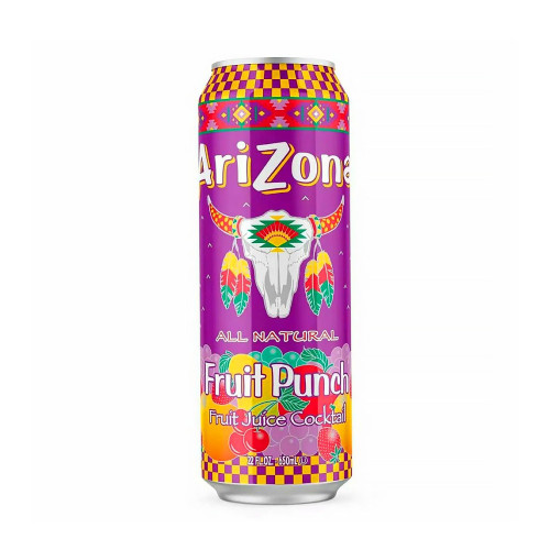 Напиток AriZona - Juice Cocktail Fruit Punch (Фруктовый пунш) 650мл