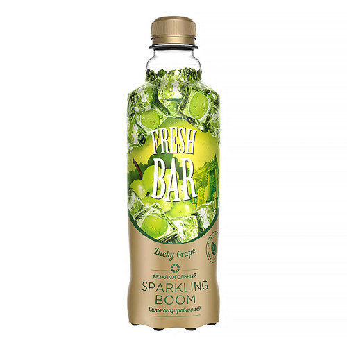 Напиток газ. Fresh BAR - Sparkling boom (Виноград) 450мл ПЭТ
