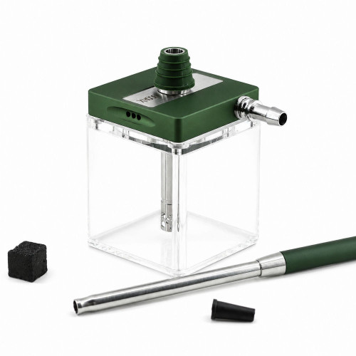 Кальян Hoob - SubAtom British Green / Нержавеющая сталь 12см