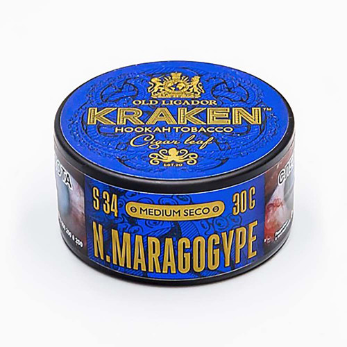 Табак Kraken Medium 30г - S34 N.Maragogype (Никарагуанский Кофе)