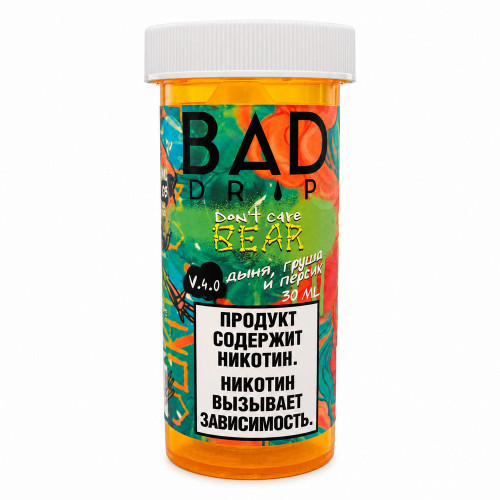 Жидкость Bad Drip SALT - Don’t Care Bear 30мл 20мг (Мармеладные мишки, дыня, груша, персик)
