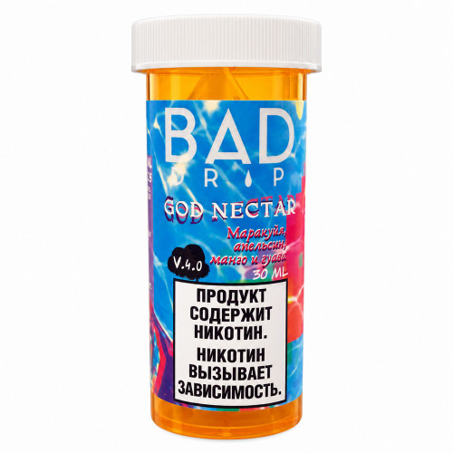 Жидкость Bad Drip SALT - God Nectar 30мл 20мг (Маракуйя, гуава, манго, апельсин)