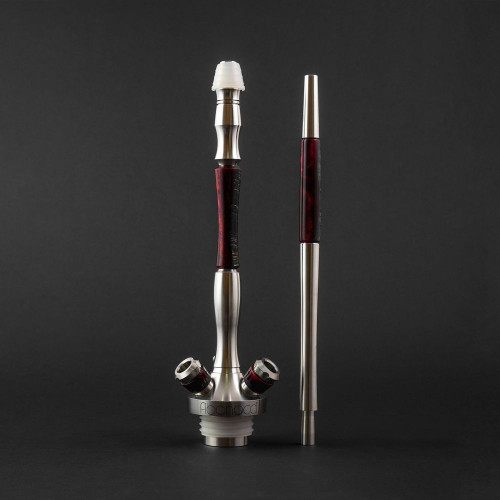 Кальян Union Hookah - Fibonacci Hybryd Black Red 50см (без колбы)