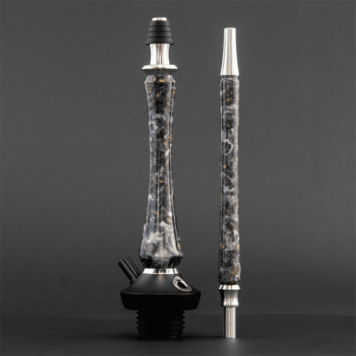 Кальян Union Hookah - Sleek Acryl Шишки Серые 50см (без колбы)