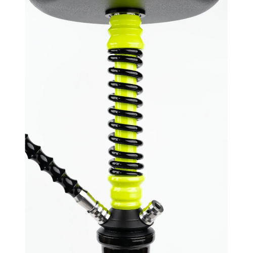 Кальян Mamay Customs - Coilovers MINI Желтый Флюр / Черный 51см