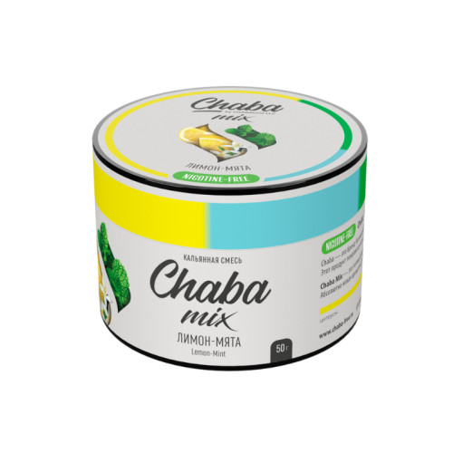 Бестабачная смесь Chaba 40г - Лимон мята (Mix Lemon Mint)