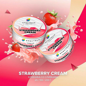 Табак Spectrum Classic line 100г – Strawberry Cream (Клубника со сливками)