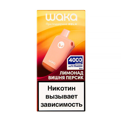 ЭС Waka soFit FA 4000 – Лимонад Вишня Персик
