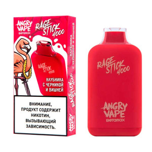 ЭС ANGRY VAPE RAGE STICK 4000 – Клубника с черникой и вишней