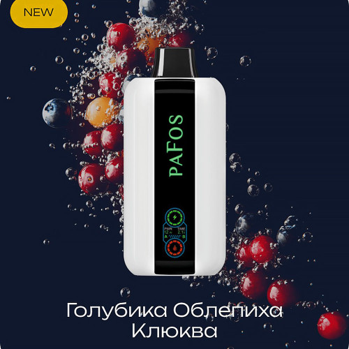 ЭС PAFOS HARD EXTRA 20000 – Blueberry Buckthorn Cranberry (Голубика Облепиха Клюква)