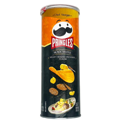 Чипсы Pringles - Black truffle velvet mashed potato (Пюре из черного трюфеля) 80г