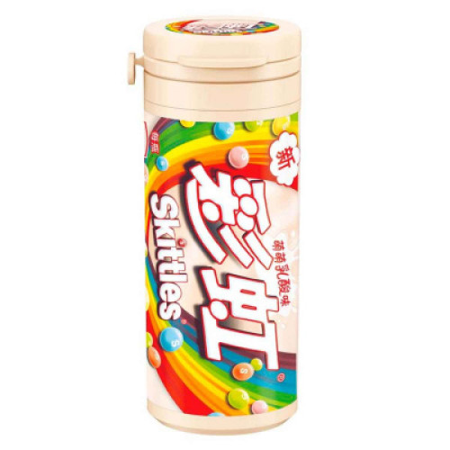 Жевательные конфеты Skittles - со вкусом фруктов в йогурте (БЕЛЫЙ) 30г