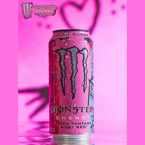 Энергетический напиток Monster Energy - Ultra Fantasy Ruby Red (Малина Клюква) 500мл
