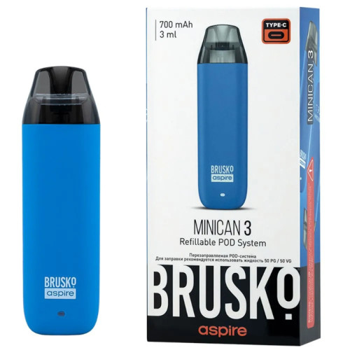 POD-система Brusko - Minican 3 (Светло-синий) 700mAh