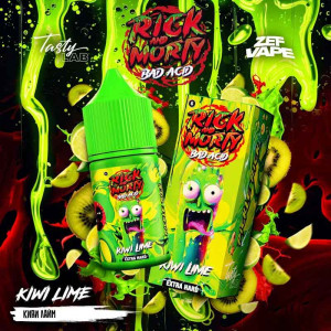 Жидкость Rick & Morty Bad Acid EXTRA HARD - Kiwi Lime (Киви Лайм) 30мл 20мг