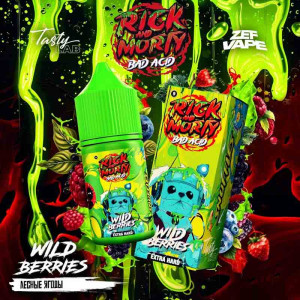 Жидкость Rick & Morty Bad Acid EXTRA HARD - Wild Berries (Лесные ягоды) 30мл 20мг