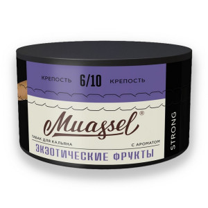 Табак Muassel Strong 200г – Экзотические фрукты (Маракуйя Гуава Киви Манго)