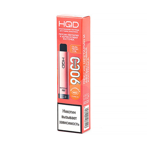 ЭС HQD Cuvie PLUS PRO 9000 – Персик Нектарин Абрикосовая косточка