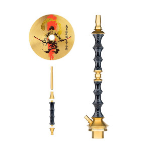 Шахта Japona Hookah - Sensei (Black) Gold Edition 62см (шахта шланг мундштук уплотнители)