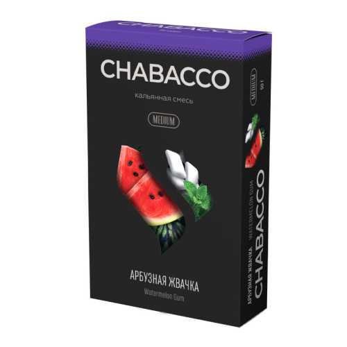 Смесь Chabacco Mix MEDIUM 50г - Арбузная жвачка (Watermelon Gum)