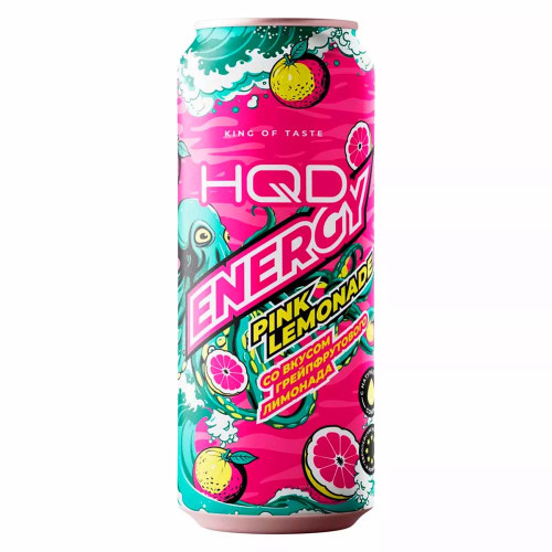 Энергетический напиток HQD Energy - Pink Lemonade (Грейпфрутовый лимонад) 450мл