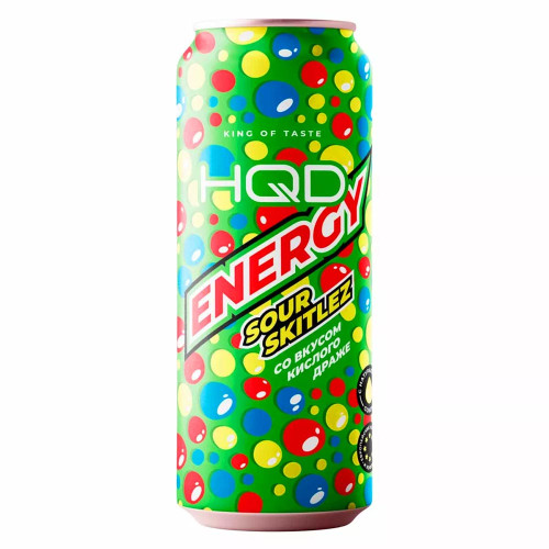Энергетический напиток HQD Energy - Sour Skitlez (Кислое драже) 450мл