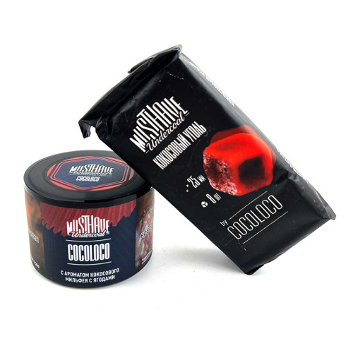 Табак Must Have 40г – Cocoloco (Кокосовый мильфей с ягодами) х уголь Cocoloco” 25мм (8 шт.)