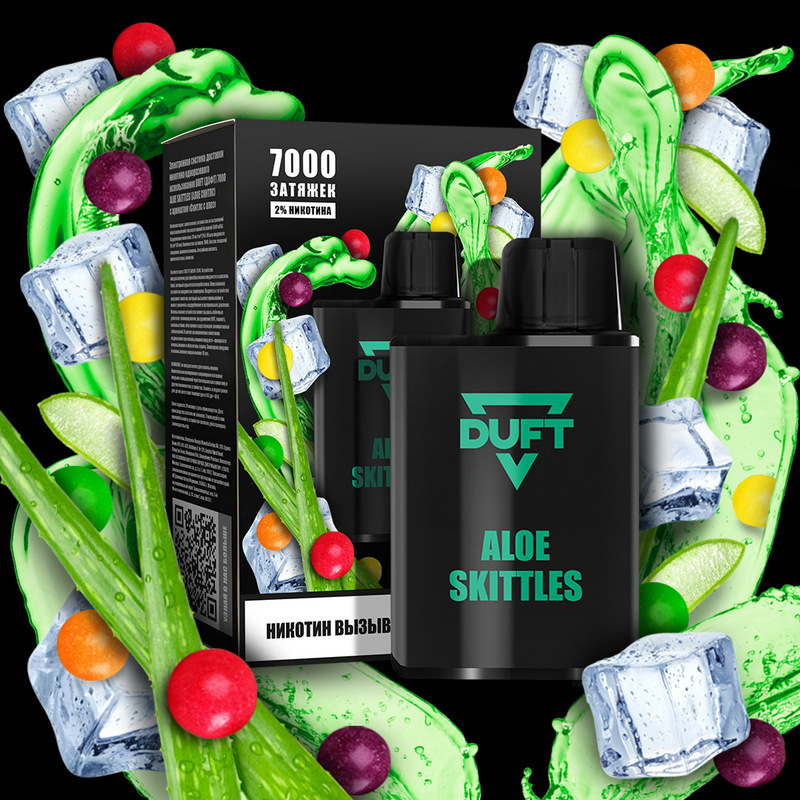 ЭС DUFT 7000 – Aloe Skittles (Алоэ Скитлс)