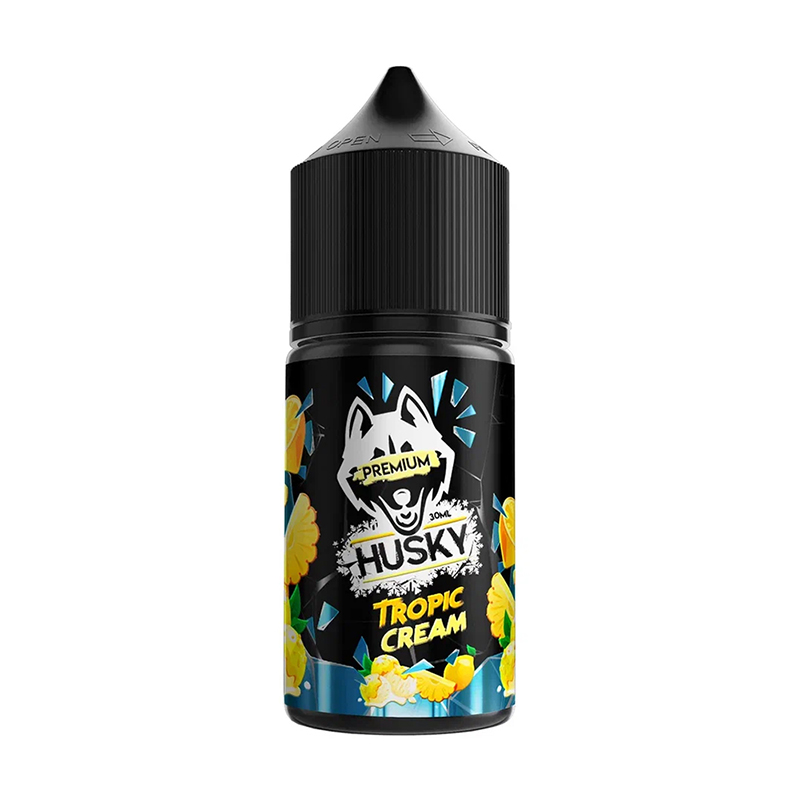 Жидкость Husky Premium Salt - Tropic Cream 30мл 20мг (Сливочное мороженое с лимоном и ананасом, лед)
